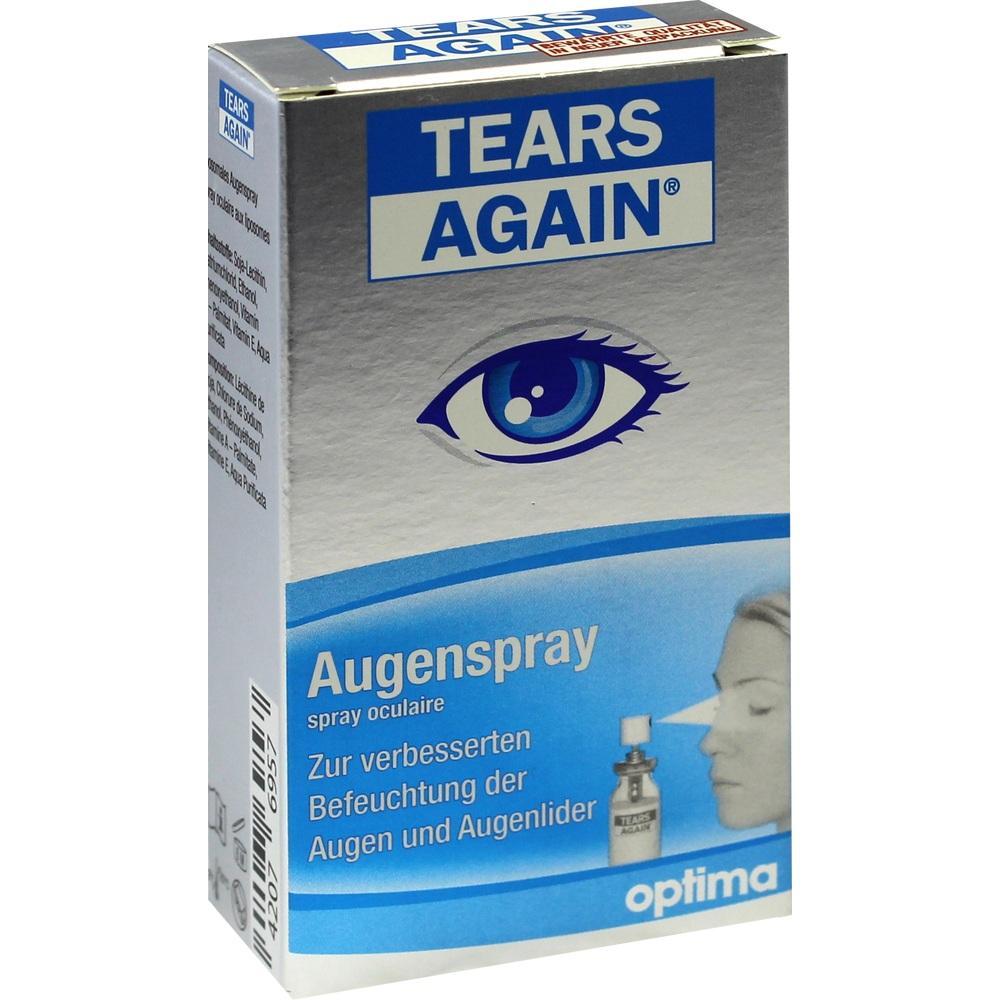 Verpackung eines Augensprays zur Befeuchtung der Augen und Augenlider.