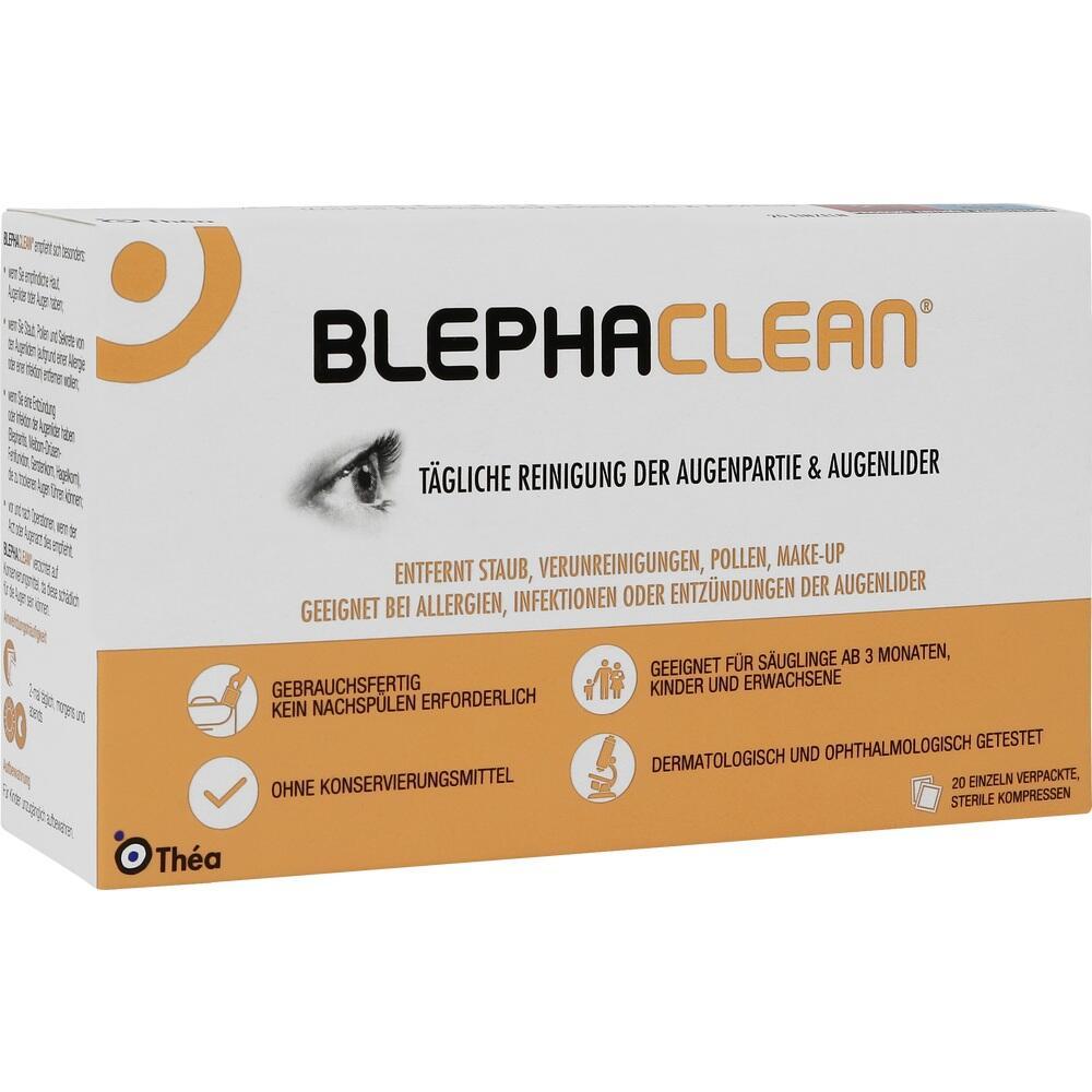 Blephaclean Schachtel f&uuml;r t&auml;gliche Augen- und Lidreinigung, geeignet f&uuml;r alle Altersgruppen.