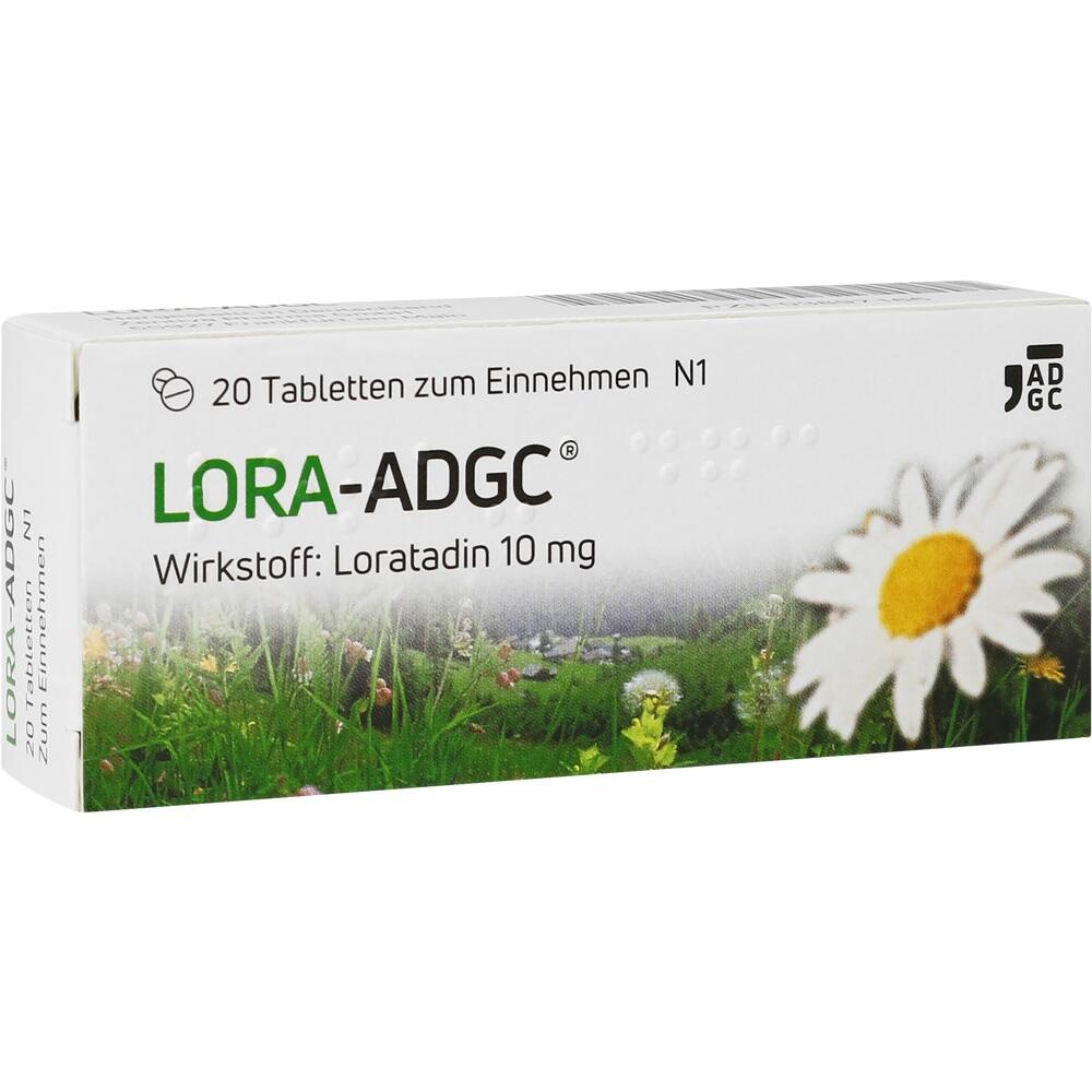Eine Medikamentenschachtel für Lora-ADGC mit einer Gänseblume darauf.