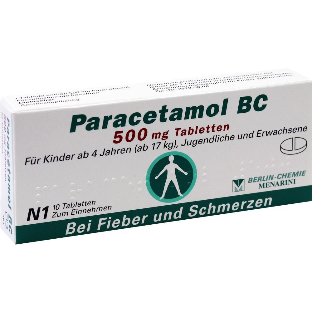 Eine Schachtel Paracetamol-Tabletten gegen Fieber und Schmerzen.