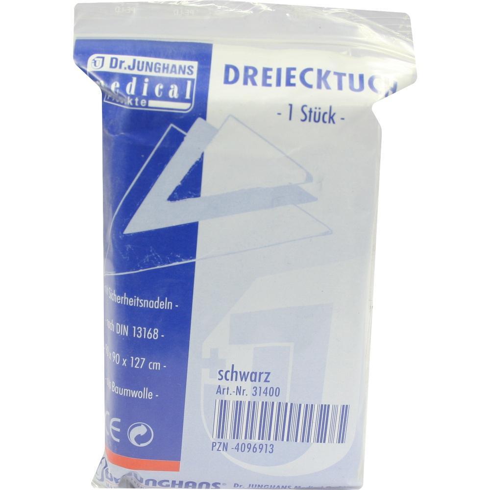 Eine verpackte sterile Dreiecktuch-Binde von Dr. Junghans Medical.