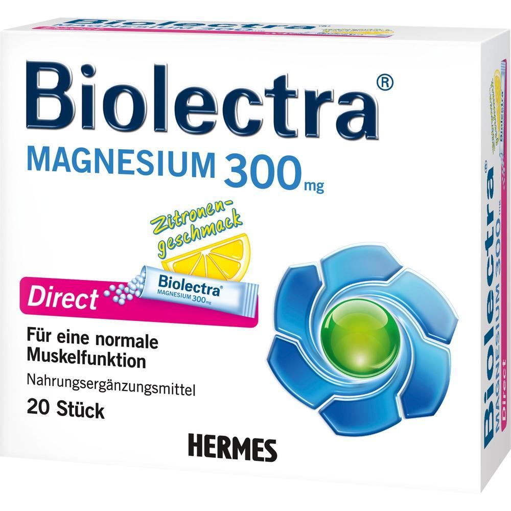 Verpackung von Magnesium-Tabletten mit Zitronengeschmack zur Unterstützung der Muskelfunktion.