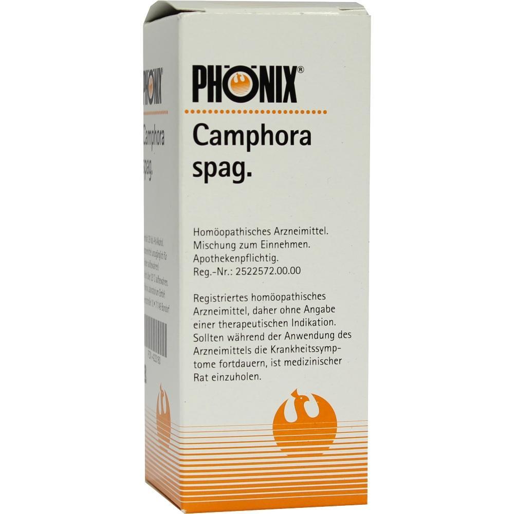 Eine Verpackung von Ph&ouml;nix Camphora, einem hom&ouml;opathischen Arzneimittel.