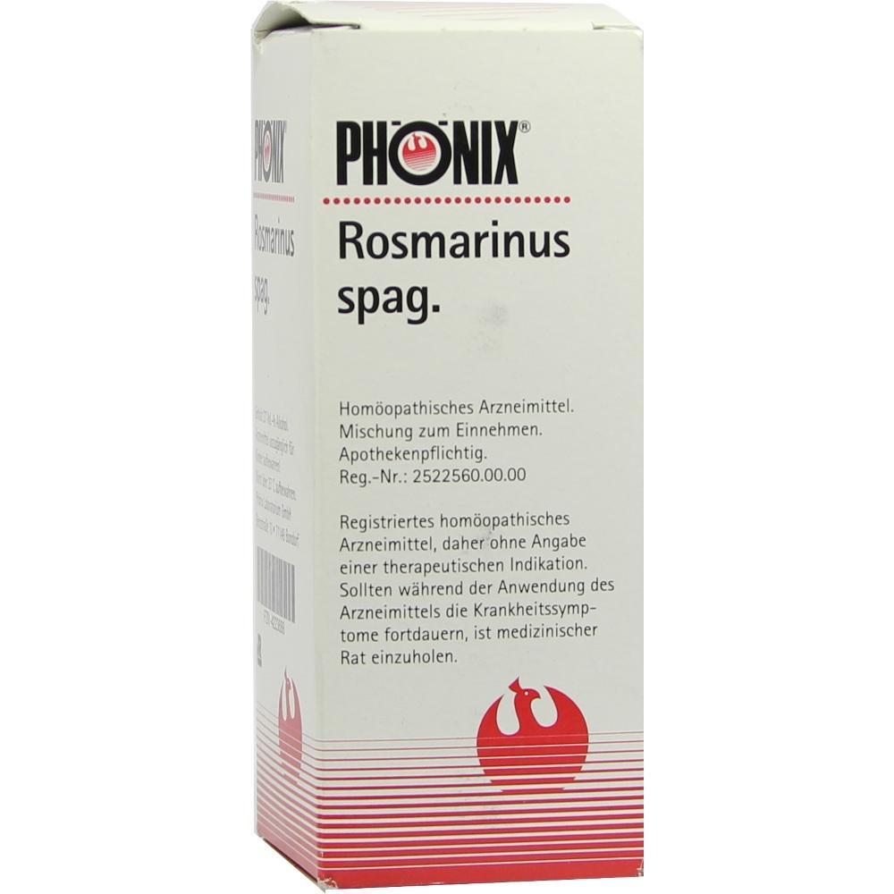 Eine Packung eines hom&ouml;opathischen Mittels namens "Ph&ouml;nix Rosmarinus spag.".