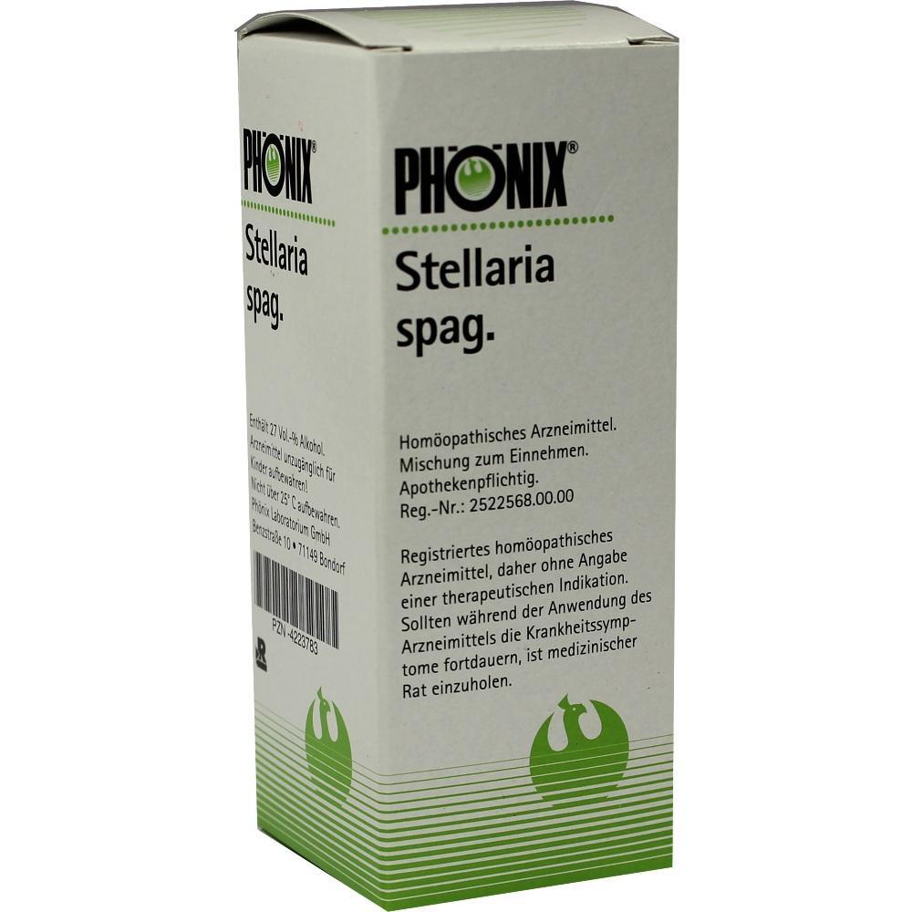 Eine Schachtel hom&ouml;opathisches Mittel namens "Stellaria spag." von PH&Ouml;NIX.