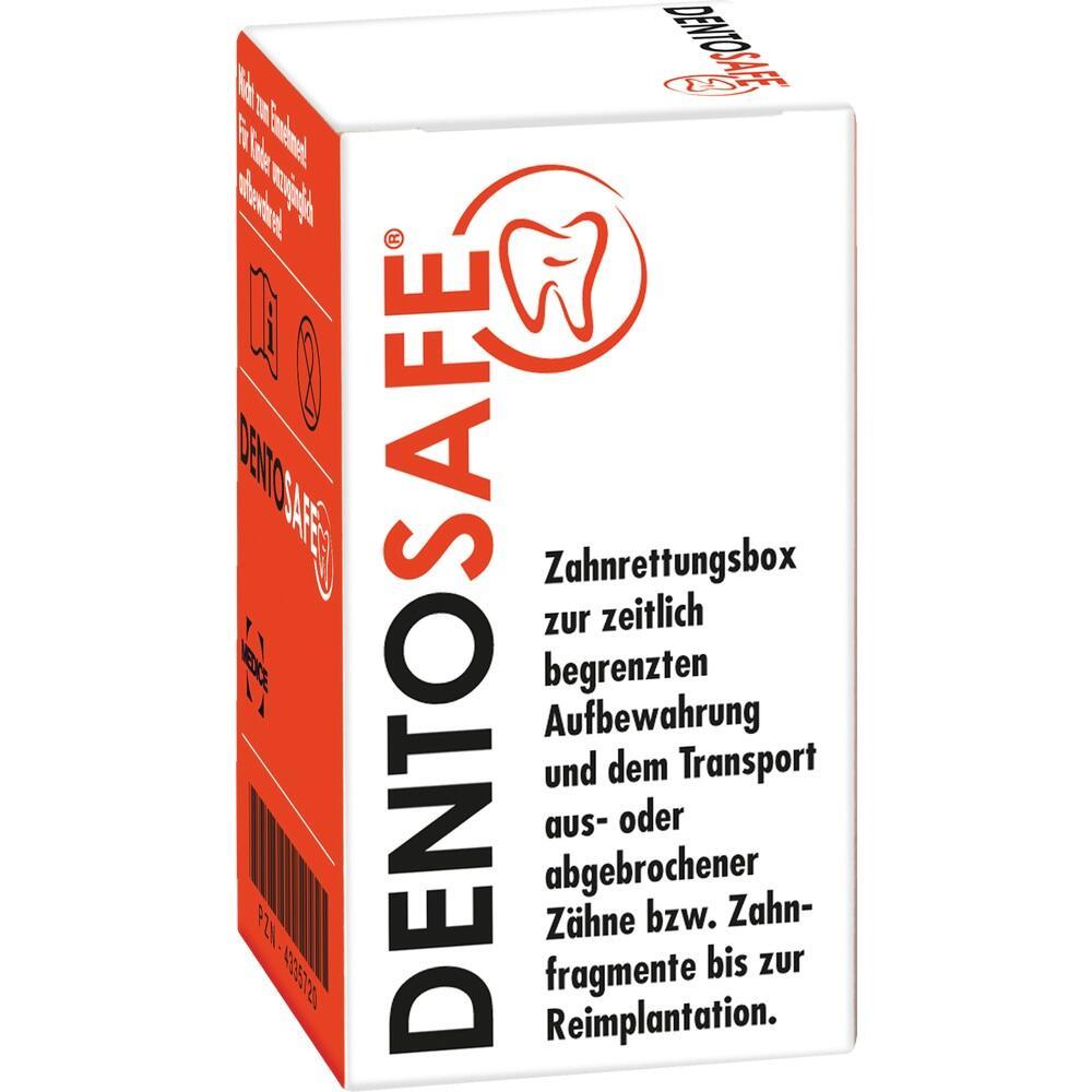 Eine rote und wei&szlig;e Schachtel f&uuml;r den Transport abgebrochener Z&auml;hne.