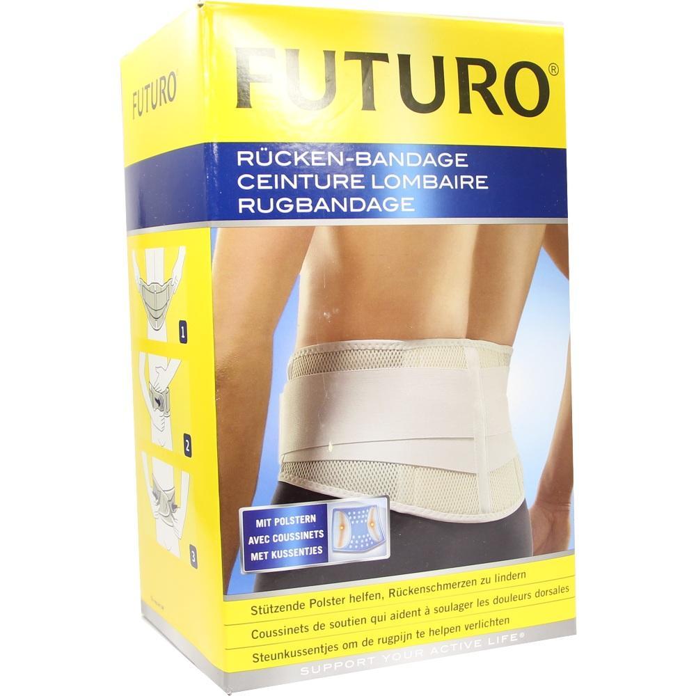 Eine Schachtel mit einer Rücken-Bandage, die Unterstützung bietet.