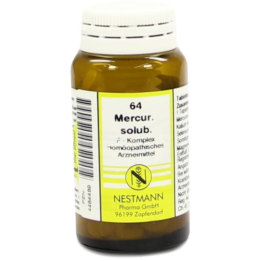 Braune Flasche mit Etikett f&uuml;r hom&ouml;opathisches Arzneimittel von Nestmann.