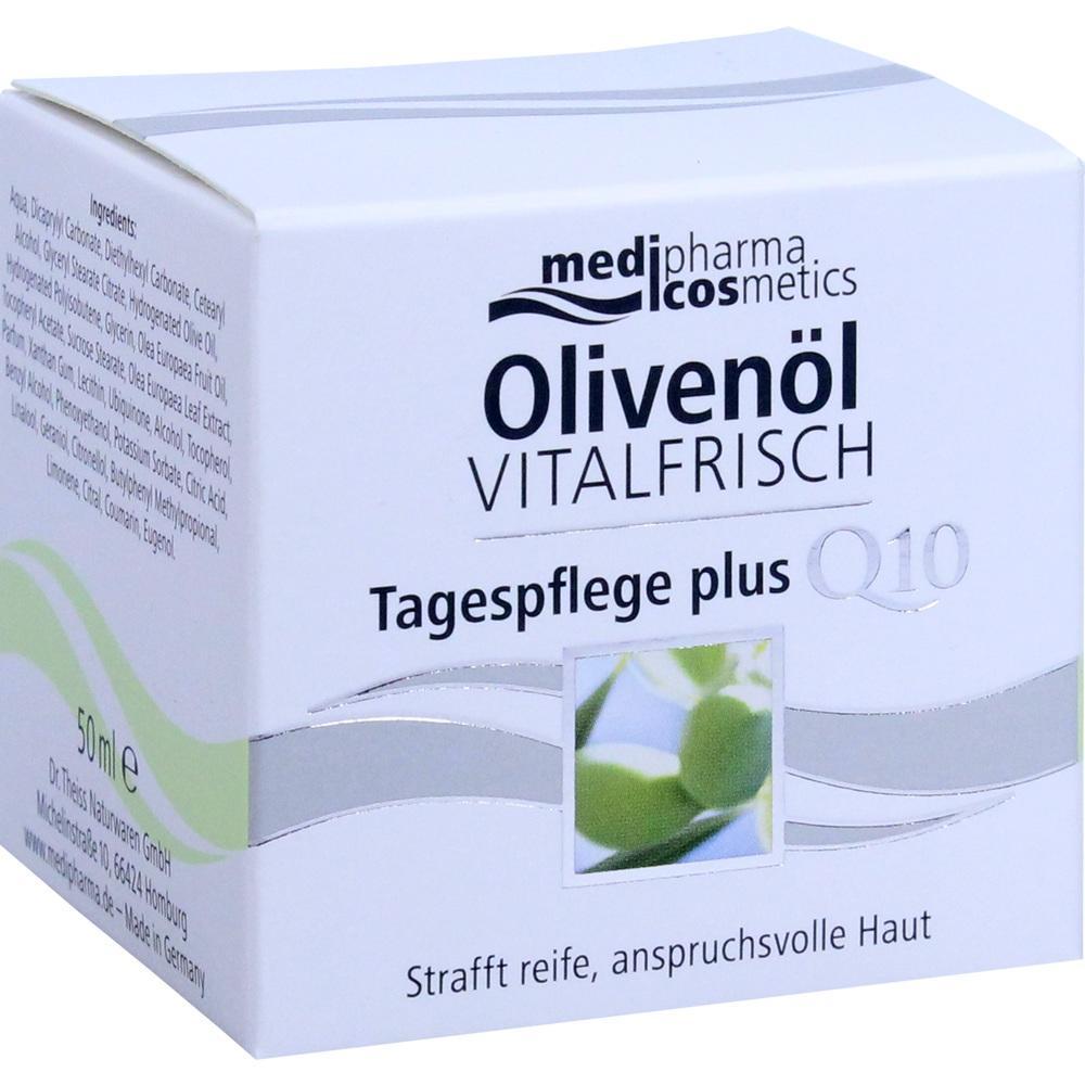 Wei&szlig;e Schachtel mit Oliven&ouml;l-Tagespflege f&uuml;r reife Haut.