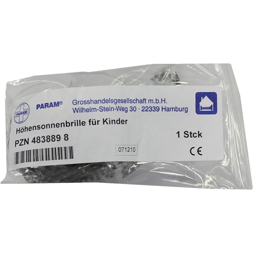 Verpackung mit einer Höhensonnenbrille für Kinder, Produktnummer 483889 8.