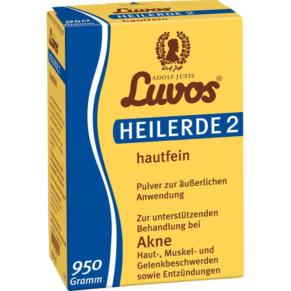 Gelbe Packung mit Heilerde-Pulver für Haut- und Gelenkbehandlung.