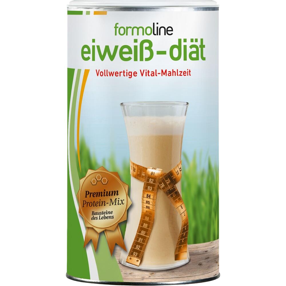 Eine Dose mit einem Diät-Shake und einem umwickelten Maßband.