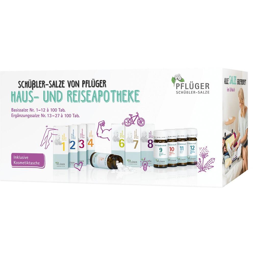 Eine Produktverpackung für Schüßler-Salze als Haus- und Reiseapotheke.