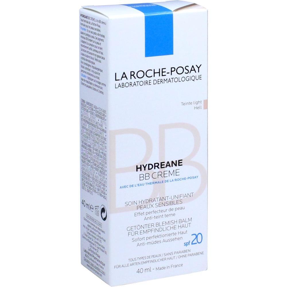 Weiße Verpackung einer La Roche-Posay Hydreane BB Creme für empfindliche Haut.