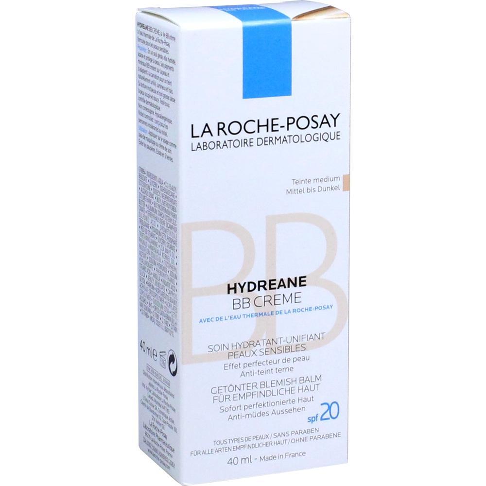 Eine weiße Verpackung mit La Roche-Posay Hydreane BB Creme für empfindliche Haut.