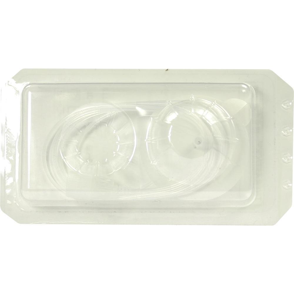 Transparente Kunststoffverpackung mit runden Mulden.