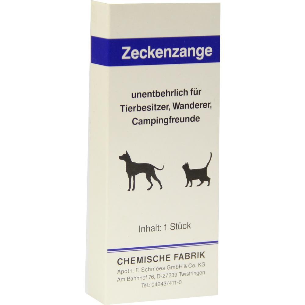 Verpackung einer Zeckenzange f&uuml;r Tierbesitzer, Wanderer und Campingfreunde.