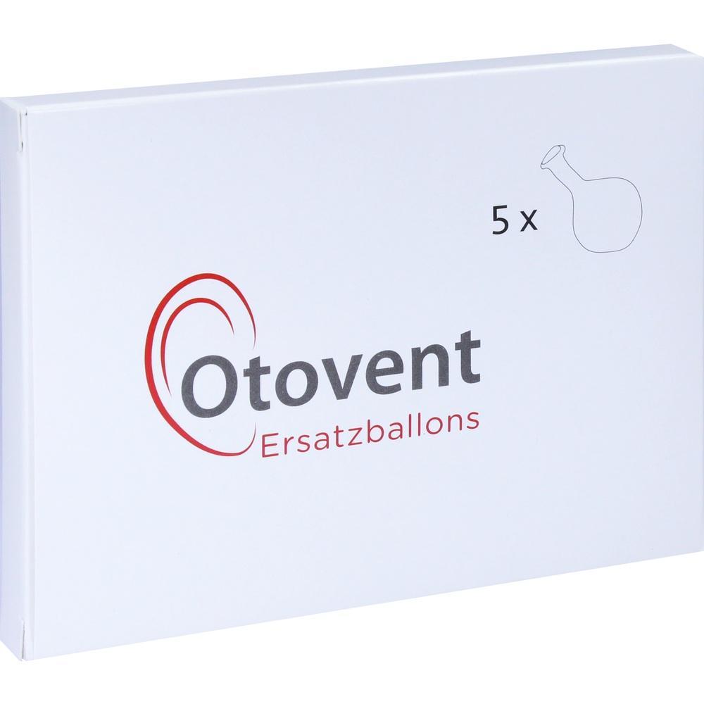 Eine weiße Box mit der Aufschrift "Otovent Ersatzballons" und einer kleinen Skizze eines Ballons.