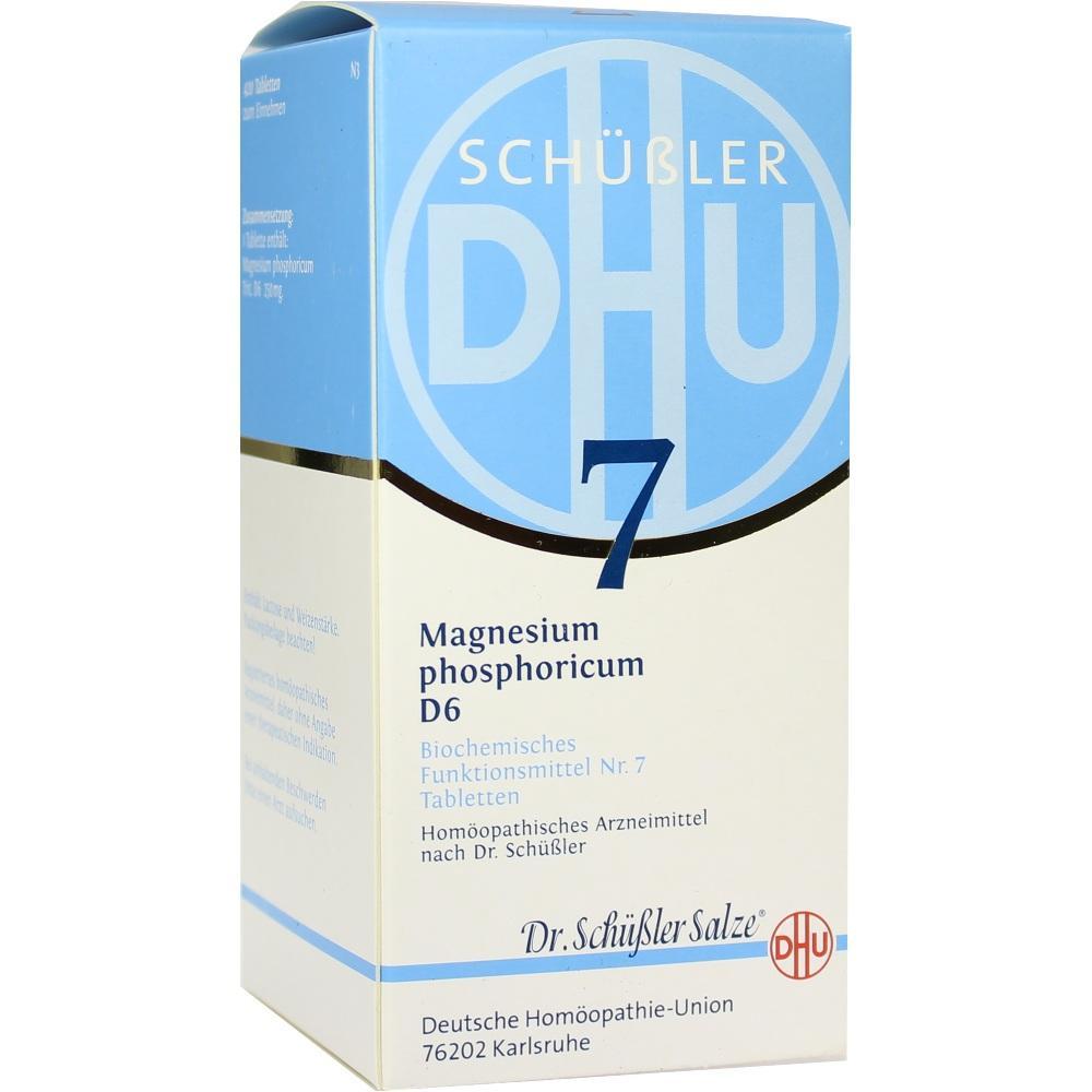 Eine Schachtel mit Schüßler-Salz Nummer 7, Magnesium phosphoricum D6.