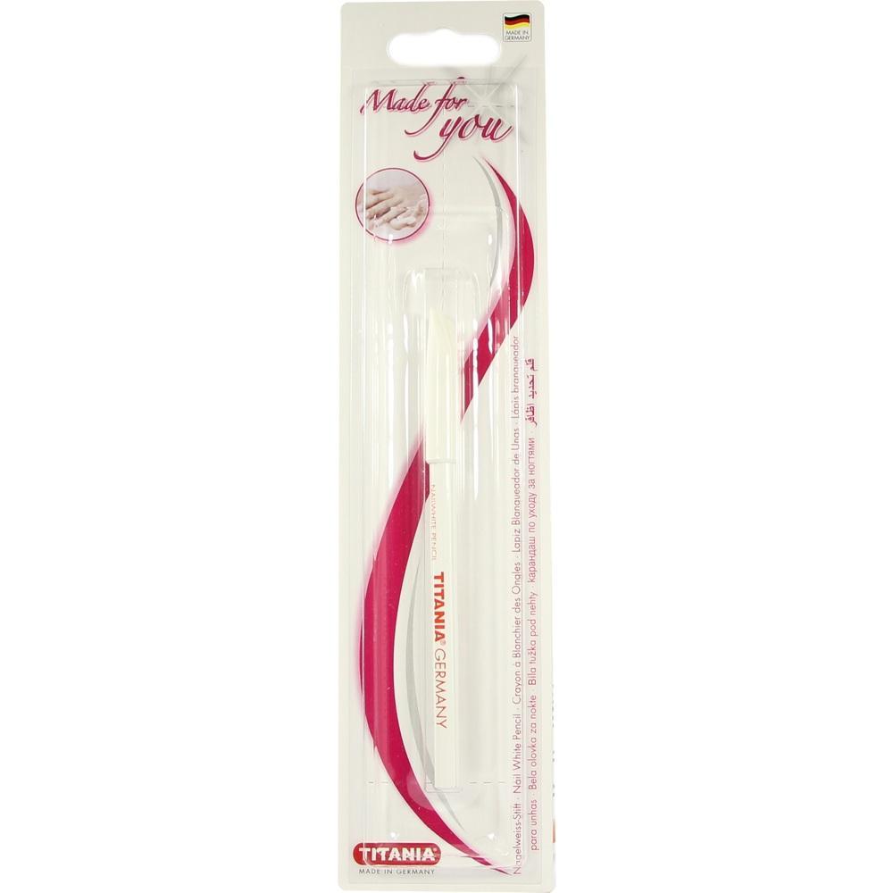 Verpackung mit einem wei&szlig;en Nagelstift und roter Aufschrift "Titania Germany".