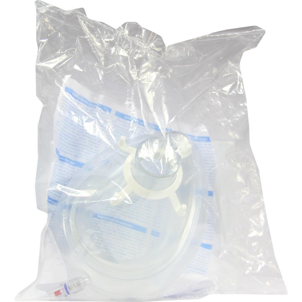 Ein durchsichtig verpacktes medizinisches Ger&auml;t liegt auf wei&szlig;en Anweisungen.