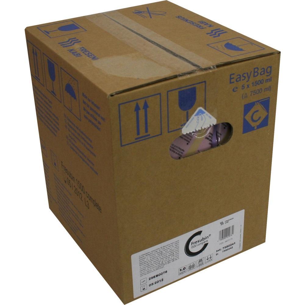 Ein brauner Karton mit blauen Symbolen und einer Sicht&ouml;ffnung an der Seite.