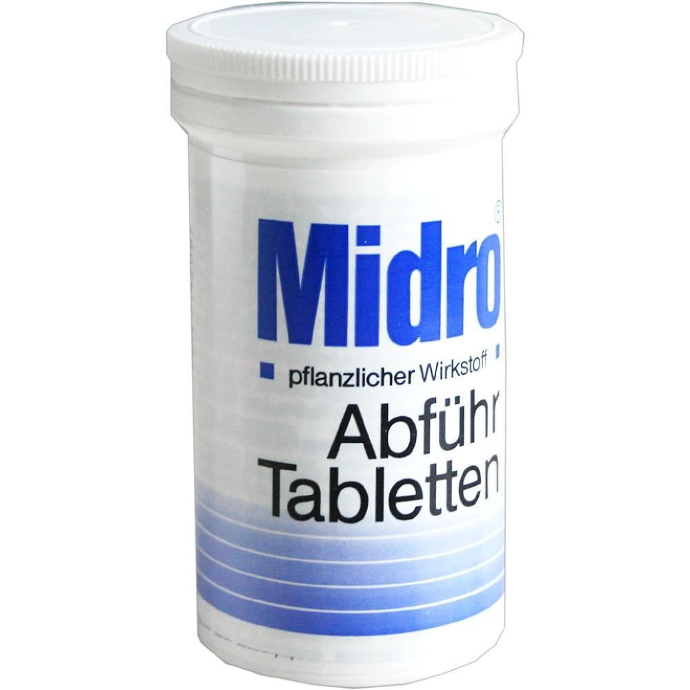 Dose mit pflanzlichen Abführtabletten.