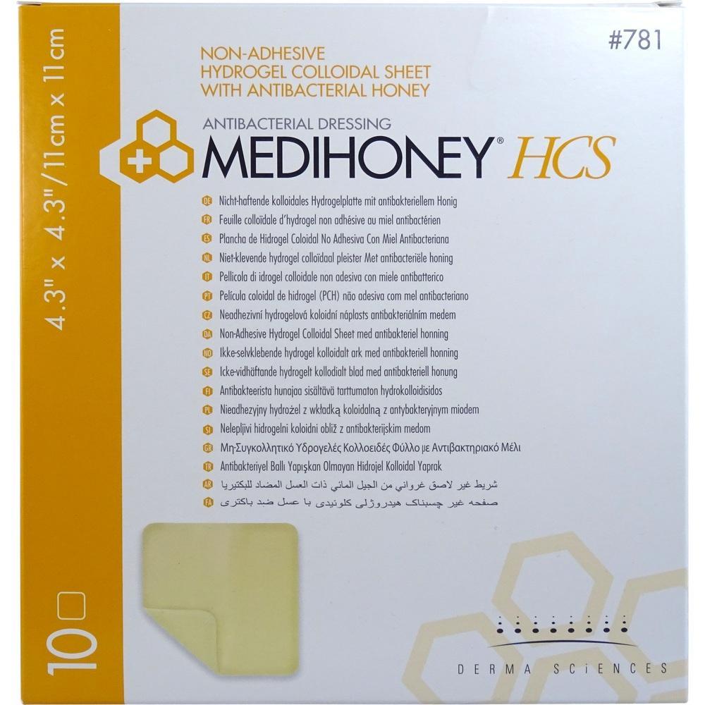 Eine Verpackung f&uuml;r medizinische Wundauflagen mit antibakteriellem Honig.