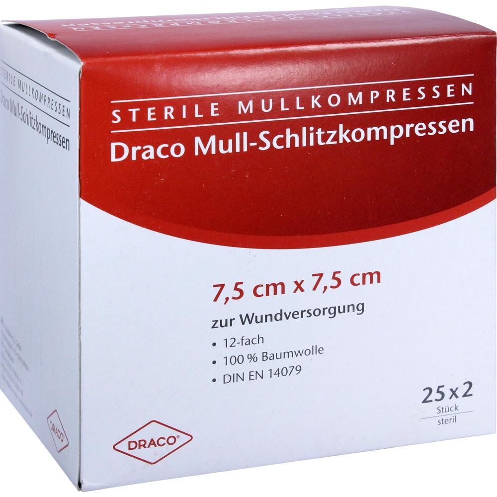 Eine Packung mit sterilen Mullkompressen zur Wundversorgung.