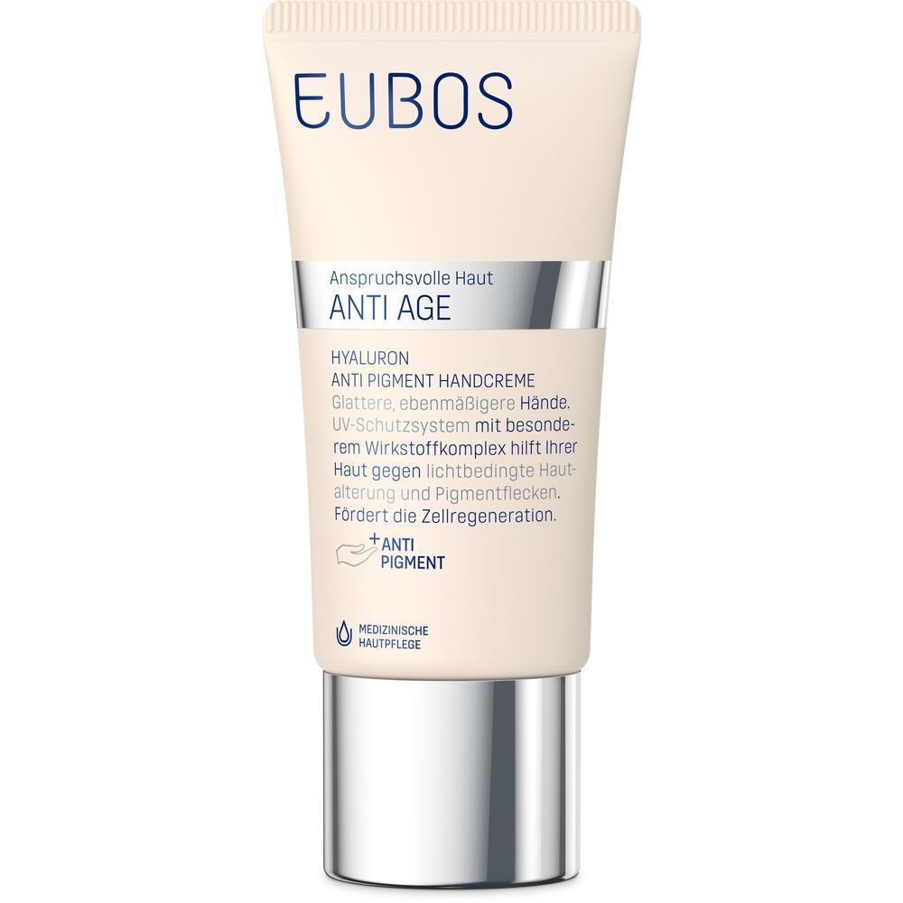 Eine Tube Anti-Age Handcreme von Eubos für anspruchsvolle Haut.