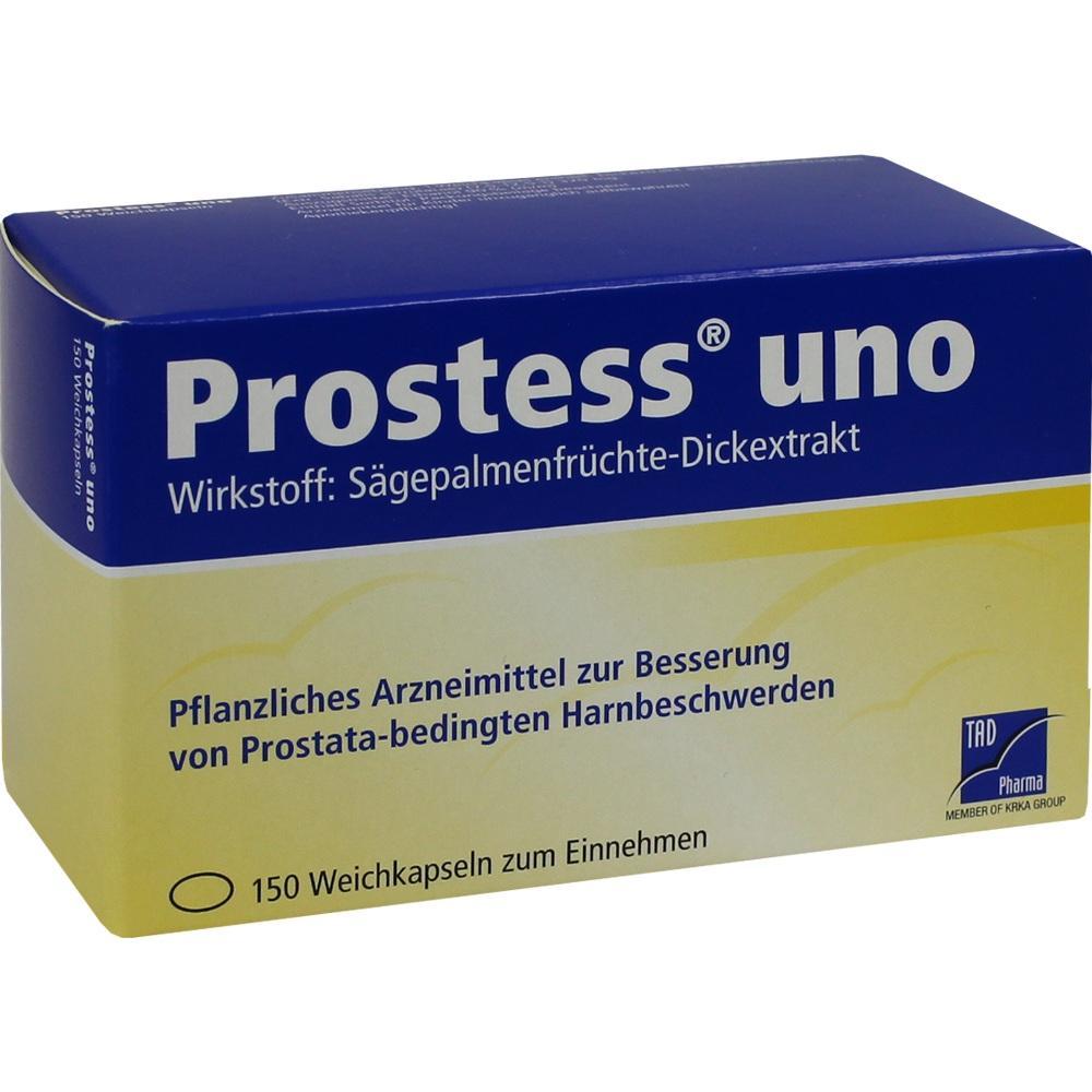 Schachtel mit pflanzlichem Medikament gegen Prostatabeschwerden.