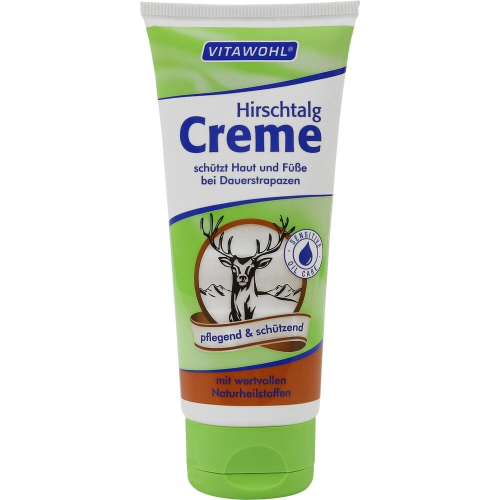 Eine Tube mit Hirschmotiv enth&auml;lt Creme zum Schutz der Haut bei Beanspruchung.