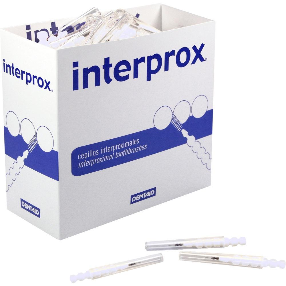 Ein Karton mit vielen kleinen Zahnb&uuml;rsten f&uuml;r die Zahnr&auml;ume.