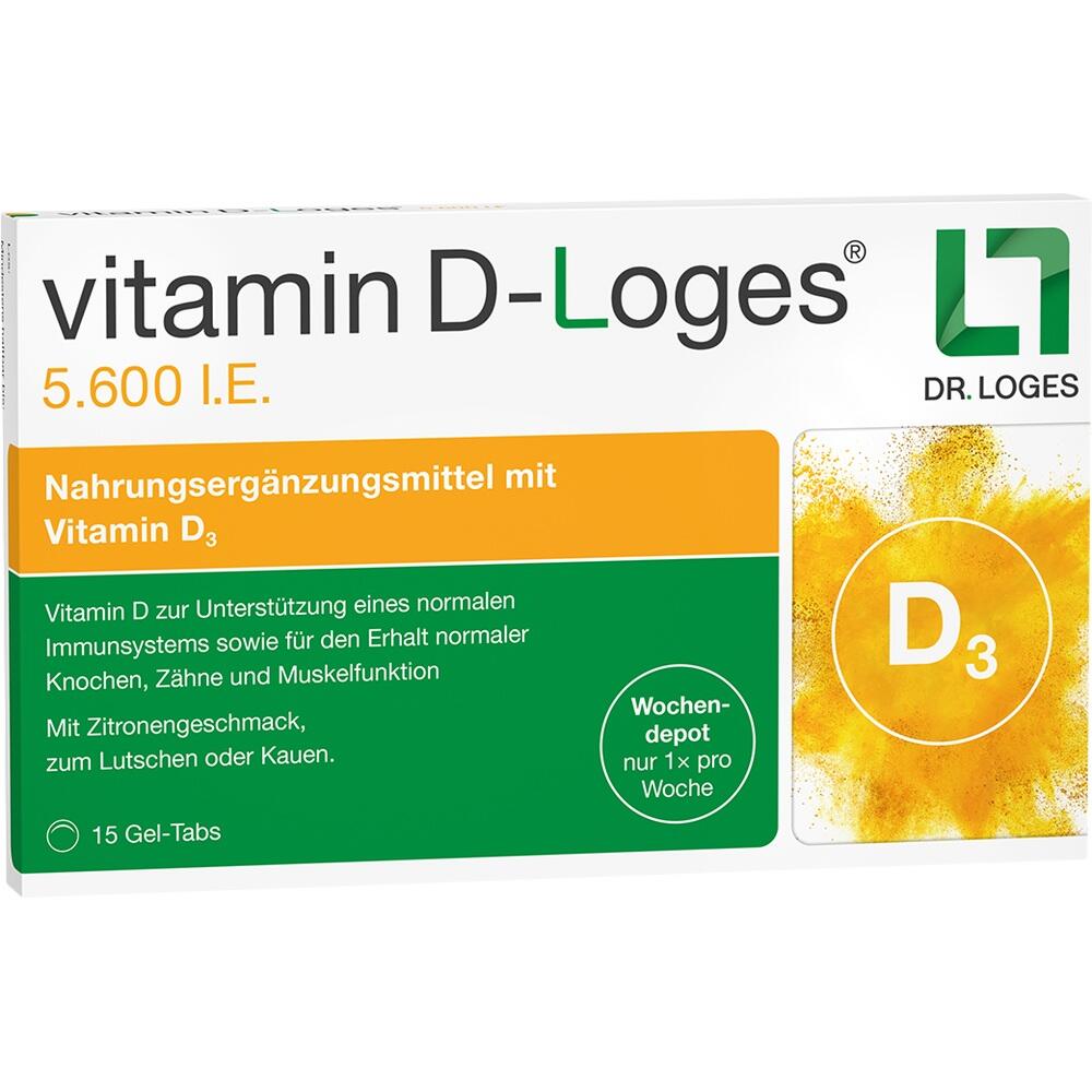 Eine Packung Vitamin D3 Nahrungserg&auml;nzungsmittel mit Zitronengeschmack.