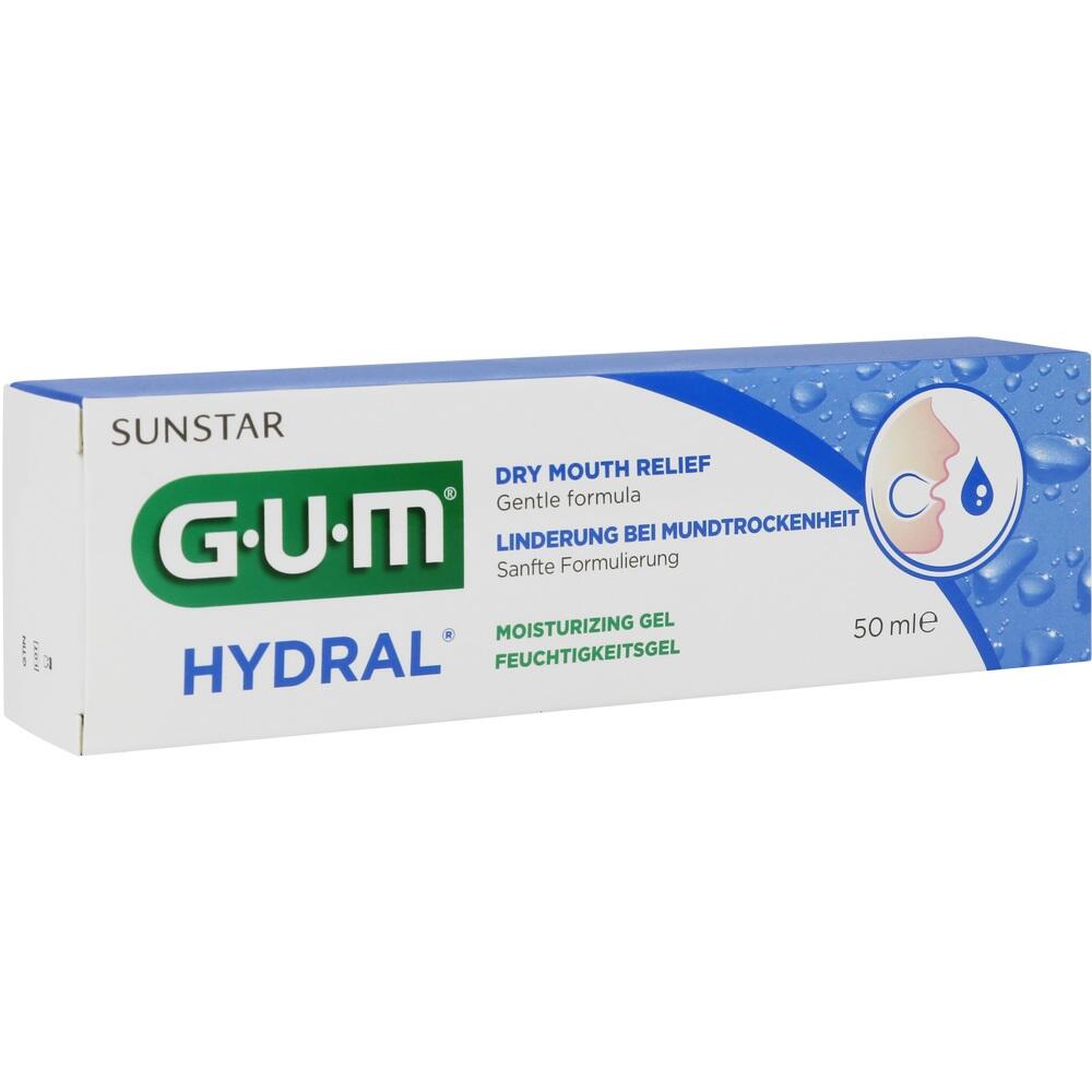 Eine Schachtel GUM Hydral Feuchtigkeitsgel f&uuml;r trockenen Mund.