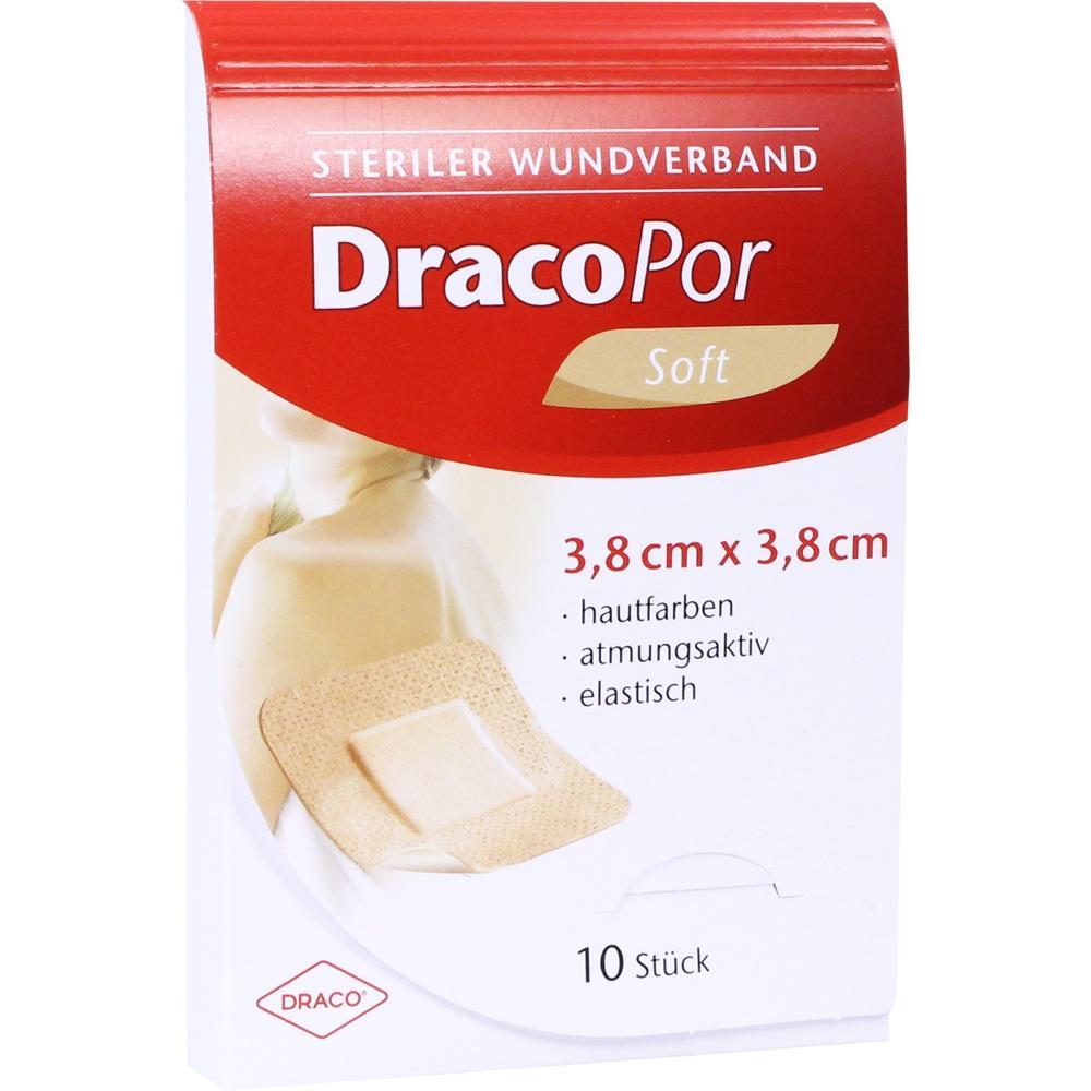 Die Verpackung zeigt hautfarbene Pflaster von 3,8 x 3,8 cm Größe.