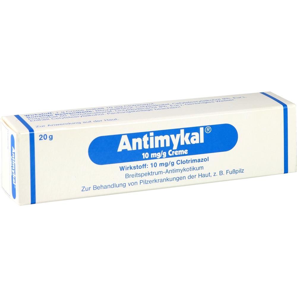 Eine Schachtel Antimykal-Creme zur Behandlung von Pilzinfektionen.