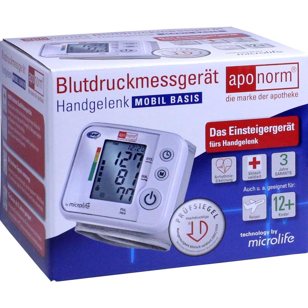 Die Verpackung zeigt ein digitales Blutdruckmessger&auml;t f&uuml;r das Handgelenk.