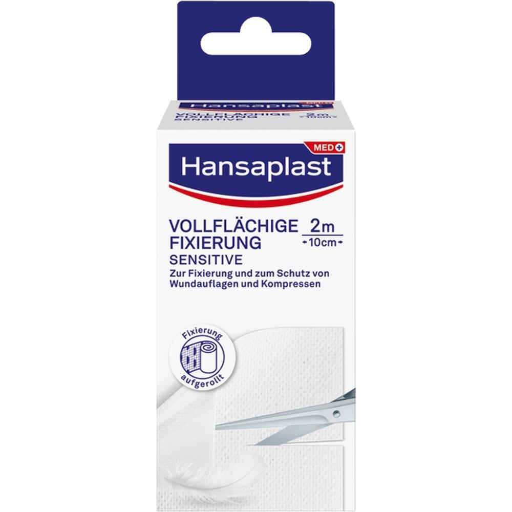 Eine Packung Hansaplast Fixierpflaster für Wundschutz und Fixierung.