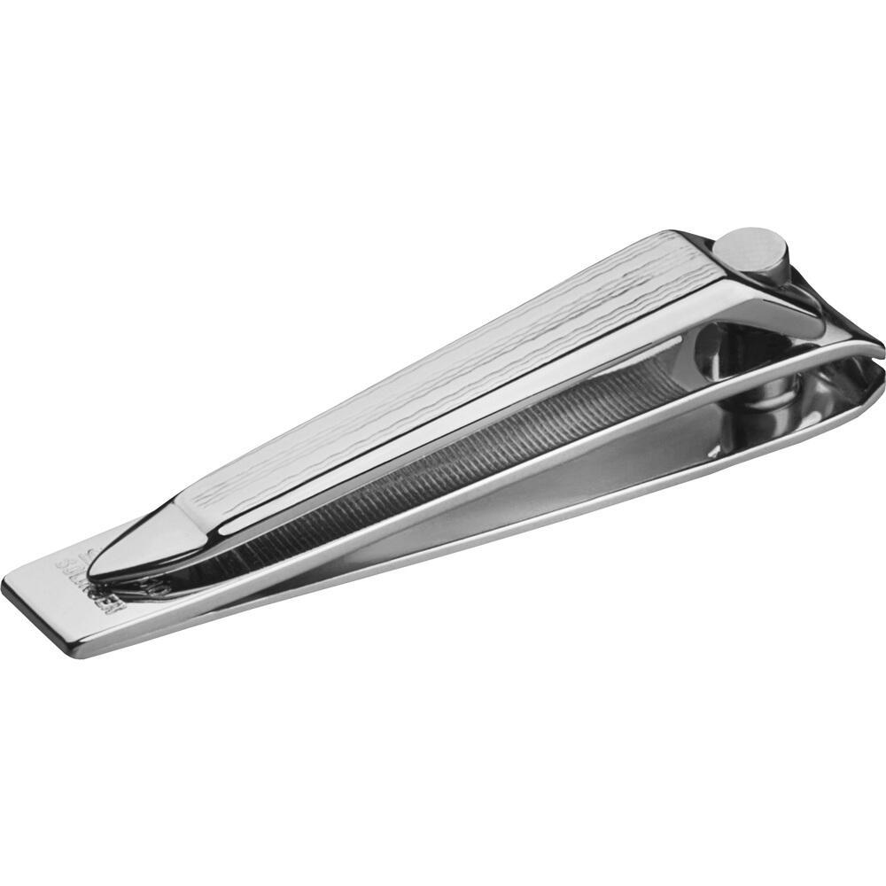 Ein silbernes, metallisches Musikinstrument, das wie eine Maultrommel aussieht.