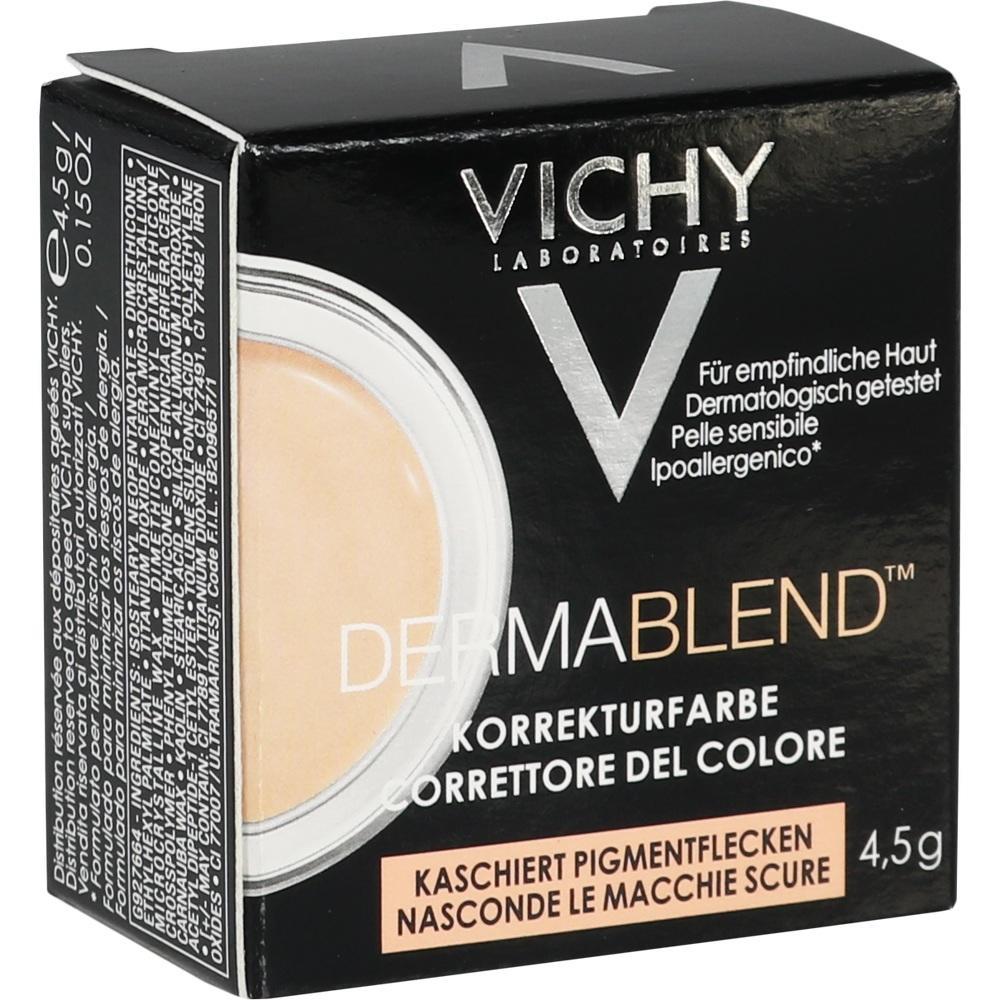 Schwarze Schachtel mit Vichy Dermablend Korrekturfarbe f&uuml;r empfindliche Haut.