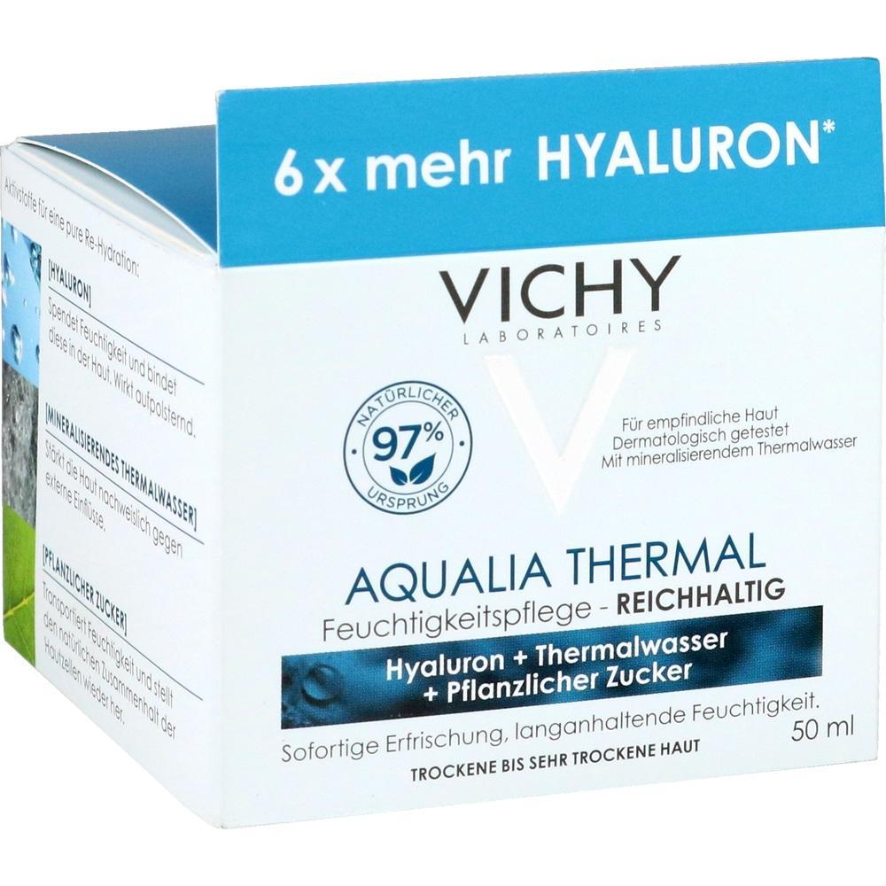 Eine Box mit Feuchtigkeitscreme von Vichy f&uuml;r trockene Haut.