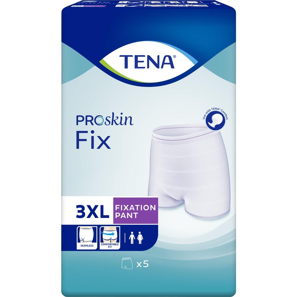 Verpackung von TENA ProSkin Fix, Gr&ouml;&szlig;e 3XL, 5 Fixierhosen.