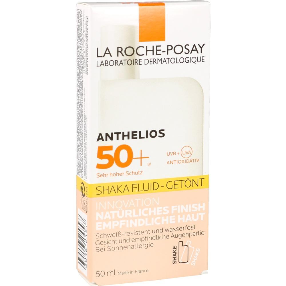 La Roche-Posay Sonnencreme mit LSF 50+ für empfindliche Haut in einer beige-weißen Verpackung.