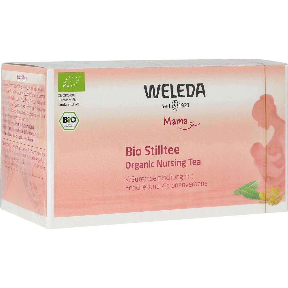 Eine Packung von Weleda Bio-Stilltee für Mütter mit Fenchel und Zitronenverbene.