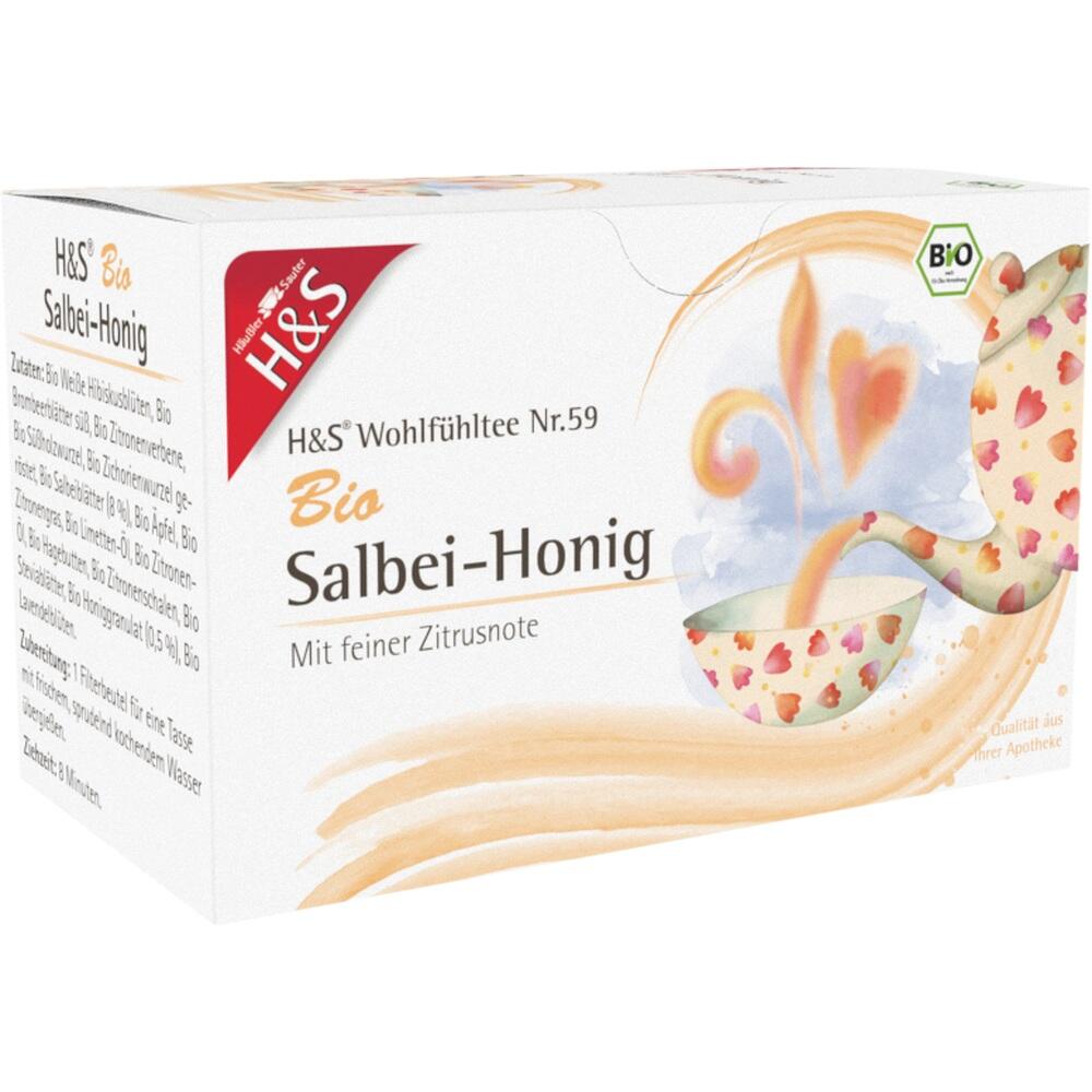 Packung Tee mit Salbei-Honig-Geschmack und Bio-Qualit&auml;t.