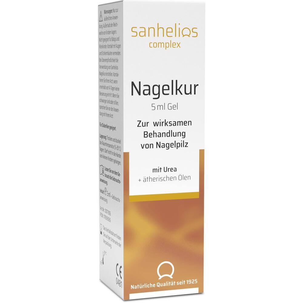 Verpackung einer Nagelkur gegen Nagelpilz mit Urea und ätherischen Ölen.