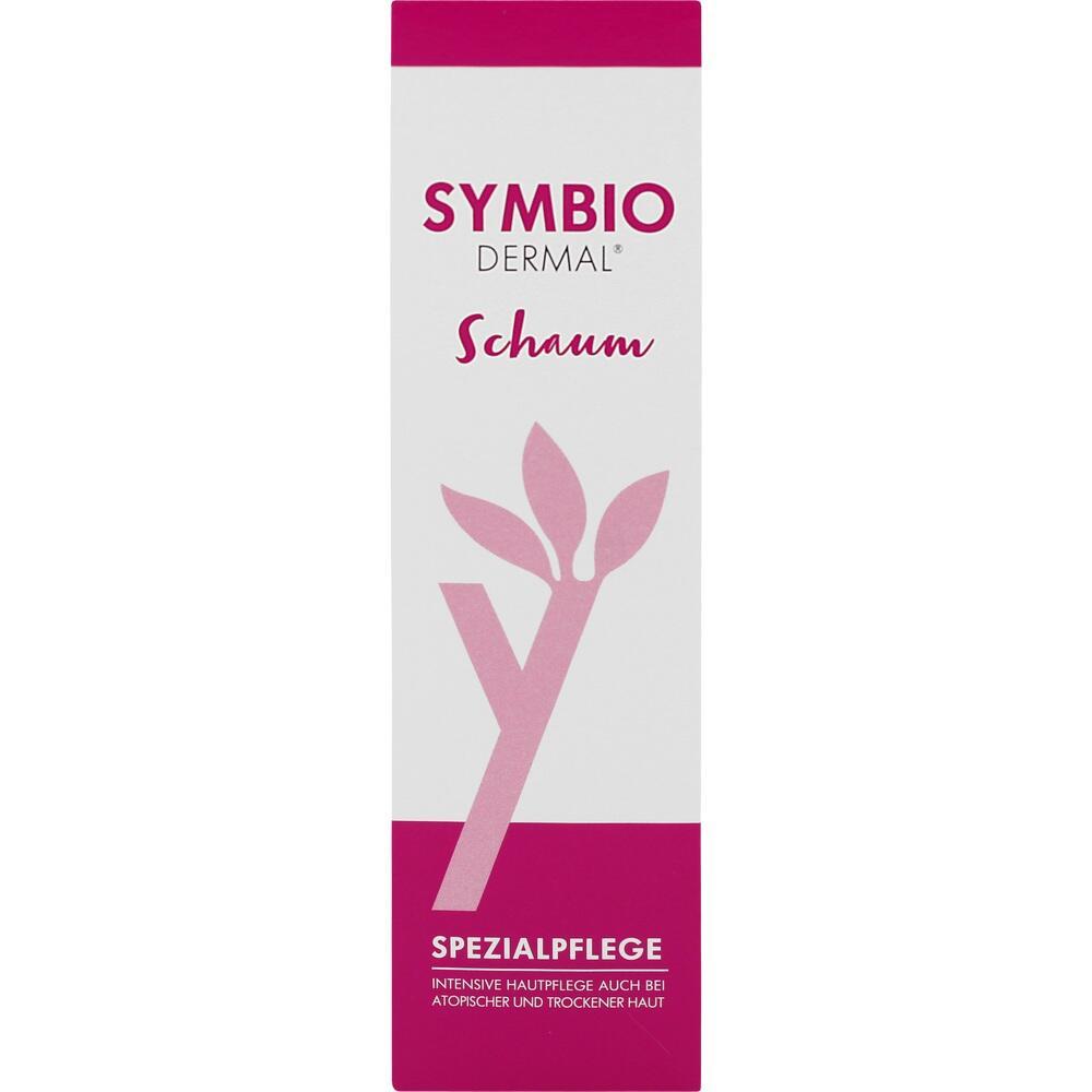 Schachtel mit der Aufschrift "Symbio Dermal Schaum" f&uuml;r spezielle Hautpflege.