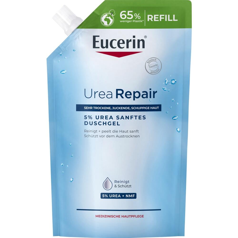 Nachfüllpackung Eucerin UreaRepair Duschgel für trockene Haut.